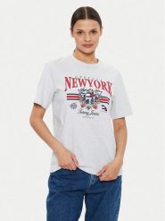 Tommy Jeans T-Shirt Vintage DW0DW18410 Szary Relaxed Fit. Szare t-shirty Tommy Jeans, s, bez wzorów, z bawełny, vintage, bez kołnierzyka, bez ramiączek. Za 109.99 zł.