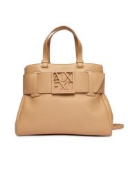 Armani Exchange Torebka XW000285 AF11902 U6149 Beżowy. Brązowe torebki klasyczne Armani Exchange, bez wzorów, ze skóry, bez dodatków. Za 709.99 zł.