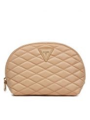 Guess Kosmetyczka PW7485 P4470 Beżowy. Brązowe torebki klasyczne Guess, z aplikacjami, z materiału, bez dodatków. Za 109.99 zł.