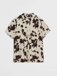 Wiskozowa koszula z ozdobnymi guzikami - wielobarwny. Koszule Sinsay, l, bez wzorów, z wiskozy, bez kołnierzyka, bez ramiączek. Za 25.99 zł.