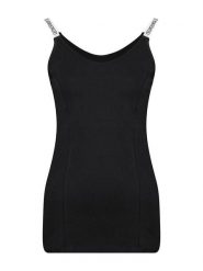 Geographical Norway Top "Jalice" w kolorze czarnym rozmiar: L. Czarne topy Geographical Norway, l, bez wzorów, bez kołnierzyka, bez ramiączek. Za 47.95 zł.