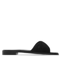 Klapki EMU Australia. Czarne klapki Emu Australia, bez wzorów, bez obcasa, bez zapięcia. Za 269.99 zł.