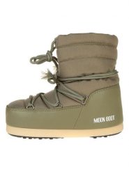 Moon Boot Botki zimowe "EVX LIGHT LOW NYLON" w kolorze khaki rozmiar: 35/36. Brązowe botki Moon Boot, bez wzorów, z materiału, bez obcasa, bez zapięcia. Za 347.81 zł.