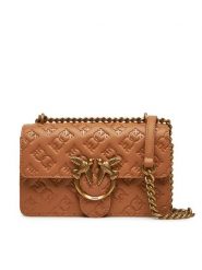 PINKO Torebka Love One Mini Dc PE 25 PLTT 100074 A1YB Brązowy. Brązowe kopertówki Pinko, bez wzorów, ze skóry, wizytowe, bez dodatków. Za 1,349.00 zł.