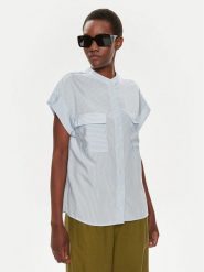 Tamaris Apparel Koszula Chofu TAW0554 Błękitny Regular Fit. Niebieskie koszule Tamaris Apparel, bez wzorów, z wiskozy, bez kołnierzyka, bez ramiączek. Za 139.99 zł.
