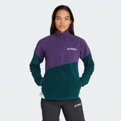 Kurtka Terrex Multi Climawarm Fleece. Fioletowe kurtki adidas, xs, bez wzorów, z polaru, bez kaptura. Za 329.00 zł.