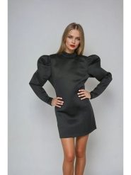 Monki Sukienka w kolorze czarnym rozmiar: S. Czarne sukienki Monki, s, bez wzorów, bez kołnierzyka, bez ramiączek, mini. Za 60.99 zł.