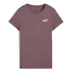 Koszulka damska Puma ESS Small No.1 Logo Tee Cool. Fioletowe t-shirty sportowe Puma, s, bez wzorów, z bawełny, bez ramiączek. Za 69.99 zł.