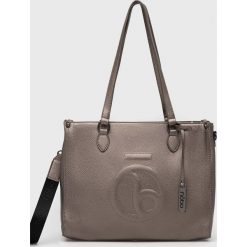 Nobo torebka kolor srebrny. Szare shopper bag NOBO, bez wzorów, bez dodatków. W wyprzedaży za 179.99 zł.