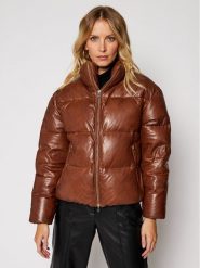 LaMarque Kurtka skórzana Iris 4469 Brązowy Regular Fit. Brązowe kurtki LaMarque, s, bez wzorów, ze skóry, bez kaptura. Za 3,379.00 zł.