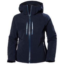 Damska kurtka narciarska Helly Hansen Alphelia lifaloft. Niebieskie kurtki narciarskie Helly Hansen, na zimę, xs, bez wzorów, bez kaptura, narciarskie. W wyprzedaży za 2,148.00 zł.