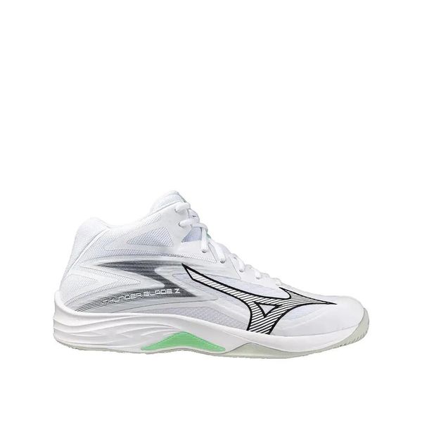 Buty sportowe Mizuno Thunder Blade Z MID Białe. Białe buty treningowe Mizuno, bez wzorów, bez zapięcia, do siatkówki. Za 390.55 zł.