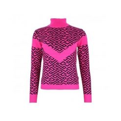Damski sweter z golfem Peak Mountain Adiamant. Czerwone swetry Peak Mountain, na zimę, m, bez wzorów, z nylonu, klasyczne, bez ramiączek. Za 235.00 zł.
