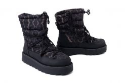 TAMARIS 1-26846-45 090 black/leopard, śniegowce damskie. Czarne śniegowce Tamaris, bez wzorów, bez zapięcia. Za 418.21 zł.