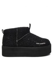KARL LAGERFELD Botki KL48522W Czarny. Czarne botki KARL LAGERFELD, bez wzorów, z materiału, bez obcasa, na koturnie, bez zapięcia. Za 569.99 zł.