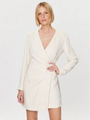 DKNY Sukienka koktajlowa P3ABNQ98 Écru Regular Fit. Sukienki DKNY, xl, bez wzorów, z syntetyku, wizytowe, bez kołnierzyka, bez ramiączek. Za 519.99 zł.