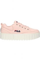 Buty do chodzenia damskie Fila Sandblast C trampki. Czerwone trampki Fila, bez wzorów, z materiału, klasyczne, bez zapięcia. Za 302.40 zł.