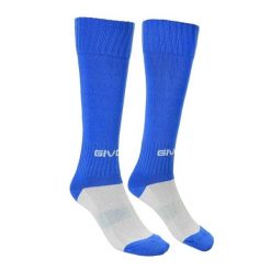 Skarpety Piłkarskie Unisex Dla Dorosłych Calcio. Białe skarpetki Givova, bez wzorów, z bawełny. Za 46.99 zł.