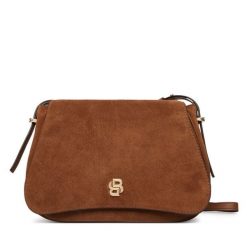 Torebka BOSS. Brązowe listonoszki Boss, bez wzorów, bez dodatków. Za 1,549.00 zł.