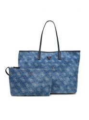 Guess Torebka Victtoria HWDL95 14290 Niebieski. Niebieskie shopper bag Guess, z aplikacjami, bez dodatków. Za 714.99 zł.