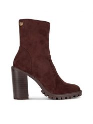 Nine West Botki WFA2947-1 Brązowy. Brązowe botki Nine West, bez wzorów, bez obcasa, na słupku, bez zapięcia. Za 195.99 zł.