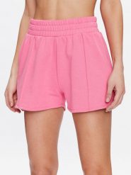 Guess Szorty sportowe Dalya V3GD07 KAIJ1 Różowy Loose Fit. Czerwone szorty sportowe Guess, z aplikacjami, z bawełny. Za 149.99 zł.