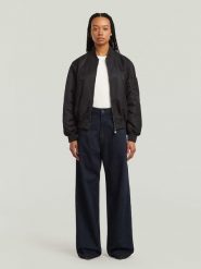 G-Star Dżinsy - Loose fit - w kolorze granatowym rozmiar: W28/L30. Niebieskie jeansy G-Star, l, z aplikacjami, ze skóry, retro, z podwyższonym stanem. Za 285.49 zł.