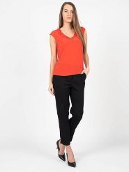 Pinko Top "Abbuffato 1" | 1G1623 Y6ZV | Abbuffato 1 | Kobieta | Czerwony. Czerwone topy Pinko, bez wzorów, z tkaniny, bez kołnierzyka, bez ramiączek. W wyprzedaży za 179.00 zł.
