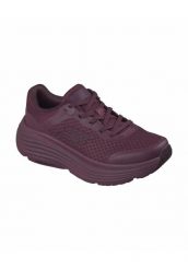 Buty SKECHERS MAX CUSHIONING ENDEA Bordeaux. Czerwone buty do biegania Skechers, bez wzorów, z materiału, bez zapięcia, do biegania. Za 323.99 zł.