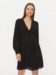 Liu Jo Sukienka codzienna MF3422 T0414 Czarny Regular Fit. Czarne sukienki Liu Jo, na co dzień, bez wzorów, z syntetyku, bez kołnierzyka, bez ramiączek, proste. Za 999.99 zł.