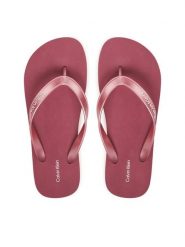 Calvin Klein Japonki Flatform Flip Flop Met Tpu HW0HW03120 Różowy. Czerwone japonki Calvin Klein, bez wzorów, z syntetyku. Za 189.99 zł.