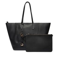Torebka Aldo. Czarne shopper bag Aldo, bez wzorów, bez dodatków. Za 289.99 zł.