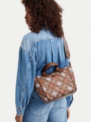 Guess Torebka Eliette TWNP93 15019 Brązowy. Brązowe torebki klasyczne Guess, z aplikacjami, ze skóry, bez dodatków. Za 544.99 zł.