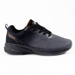 Sportowe buty damskie czarno-szare DK czarne. Czarne buty treningowe bez wzorów, bez zapięcia. Za 206.95 zł.