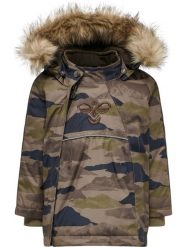 Płaszcz dziecięcy Hummel hmlJESSIE. Brązowe płaszcze Hummel, na jesień, bez wzorów, z futra, eleganckie, z kapturem. Za 352.00 zł.