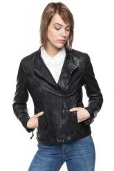 DAMSKA KURTKA SKÓRZANE TOM TAILOR BIKER LEATHER JACKET. Kurtki Tom Tailor, xxl, bez wzorów, ze skóry, eleganckie, bez kaptura. Za 509.99 zł.