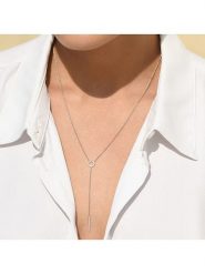 CARATELLI Złoty naszyjnik "Brescia" z diamentami - dł. 42 cm rozmiar: onesize. Szare naszyjniki CARATELLI, z materiału, z diamentem, złote. Za 1,308.51 zł.