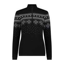 Golf damska turystyczne CMP 7H96401. Czarne swetry CMP, l, bez wzorów, sportowe, bez ramiączek. Za 645.80 zł.