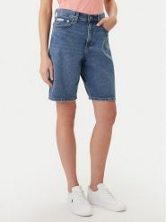 Calvin Klein Jeans Szorty jeansowe LV047F674G Niebieski Loose Fit. Niebieskie szorty Calvin Klein Jeans, bez wzorów, z bawełny. Za 369.99 zł.