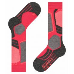 Podkolanówki Falke SK2 enfants. Czerwone skarpetki Falke, bez wzorów. Za 89.45 zł.