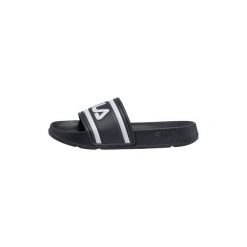 Klapki damskie Fila Morro Bay. Niebieskie klapki Fila, bez wzorów, z materiału, sportowe, bez obcasa, bez zapięcia. Za 223.00 zł.