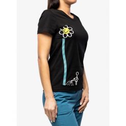 Koszulka bawełniana damska Edelrid Wo Rope T-Shirt II. Czarne t-shirty sportowe EDELRID, bez wzorów, z bawełny, bez ramiączek. Za 150.99 zł.