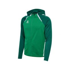 Damska kurtka z kapturem Hummel Lead 2.0. Czarne kurtki Hummel, bez wzorów, z dresówki, z kapturem. Za 332.50 zł.