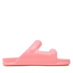 Klapki Melissa. Czerwone klapki Melissa, bez wzorów, bez obcasa, bez zapięcia. Za 319.99 zł.