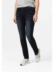 Timezone Dżinsy "Tahila" - Slim fit - w kolorze granatowym rozmiar: W29/L34. Niebieskie jeansy Timezone, l, z aplikacjami, klasyczne. Za 105.63 zł.