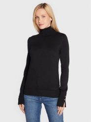 Guess Golf Paule W2BR53 Z2V62 Czarny Slim Fit. Czarne swetry Guess, s, z aplikacjami, z wiskozy, bez ramiączek. Za 169.99 zł.