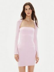 Gina Tricot Sukienka codzienna 23511 Różowy Slim Fit. Czerwone sukienki Gina Tricot, na co dzień, xl, bez wzorów, z wiskozy, bez kołnierzyka, bez ramiączek, proste. Za 49.99 zł.