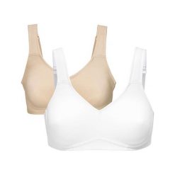 Cellbes Biustonosz 2 Pack beżowy biały female beżowy/biały 75B. Białe biustonosze sportowe Cellbes, bez wzorów. Za 159.00 zł.