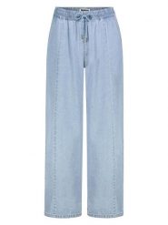 Sublevel Spodnie w kolorze błękitnym rozmiar: XL. Niebieskie spodnie materiałowe Sublevel, bez wzorów, z bawełny, z podwyższonym stanem. Za 126.99 zł.