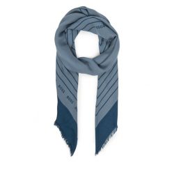 Chusta BOSS. Niebieskie chusty Boss, bez wzorów. Za 309.99 zł.